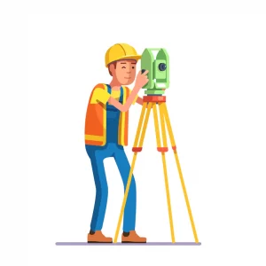 land surveyor in the field