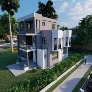 Three-Story 6 Bedroom Mansion Plan