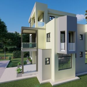 Three-Story 6 Bedroom Mansion Plan