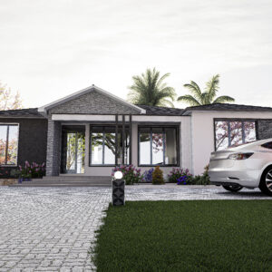 3-Bedroom Bungalow Plan