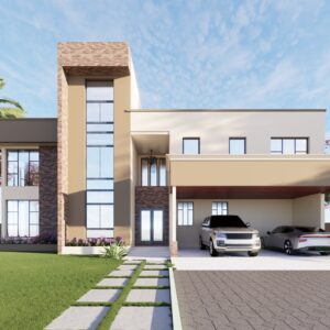 Two-Story 3 Bedroom Villa Plan